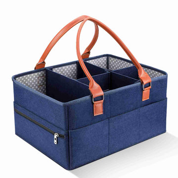 Bnineteenteam Baby Diaper Caddy Organizer, Baby Diaper Caddy Organizer Large Portable Nappy Storage Basket Personality Detachabl