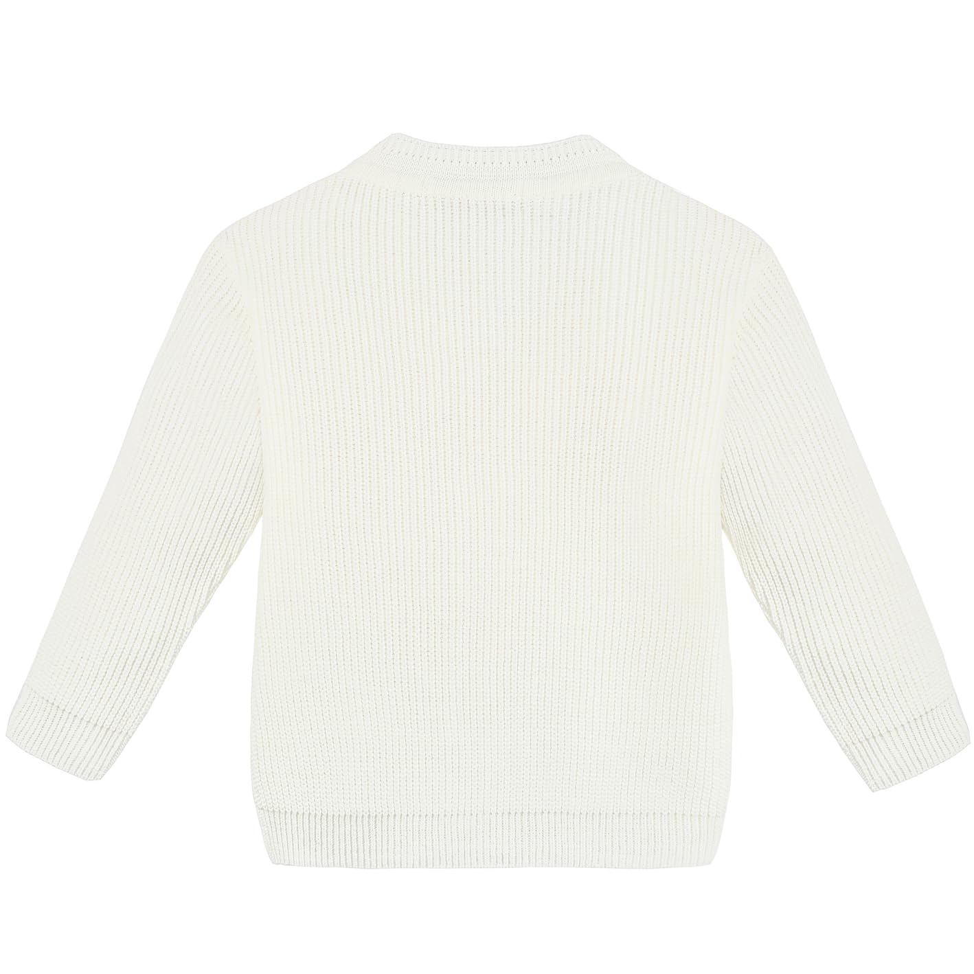 Lilax Baby Boys Basic Long Sleeve V-Neck Classic Knit Cardigan Sweater 6-9 Months Cream