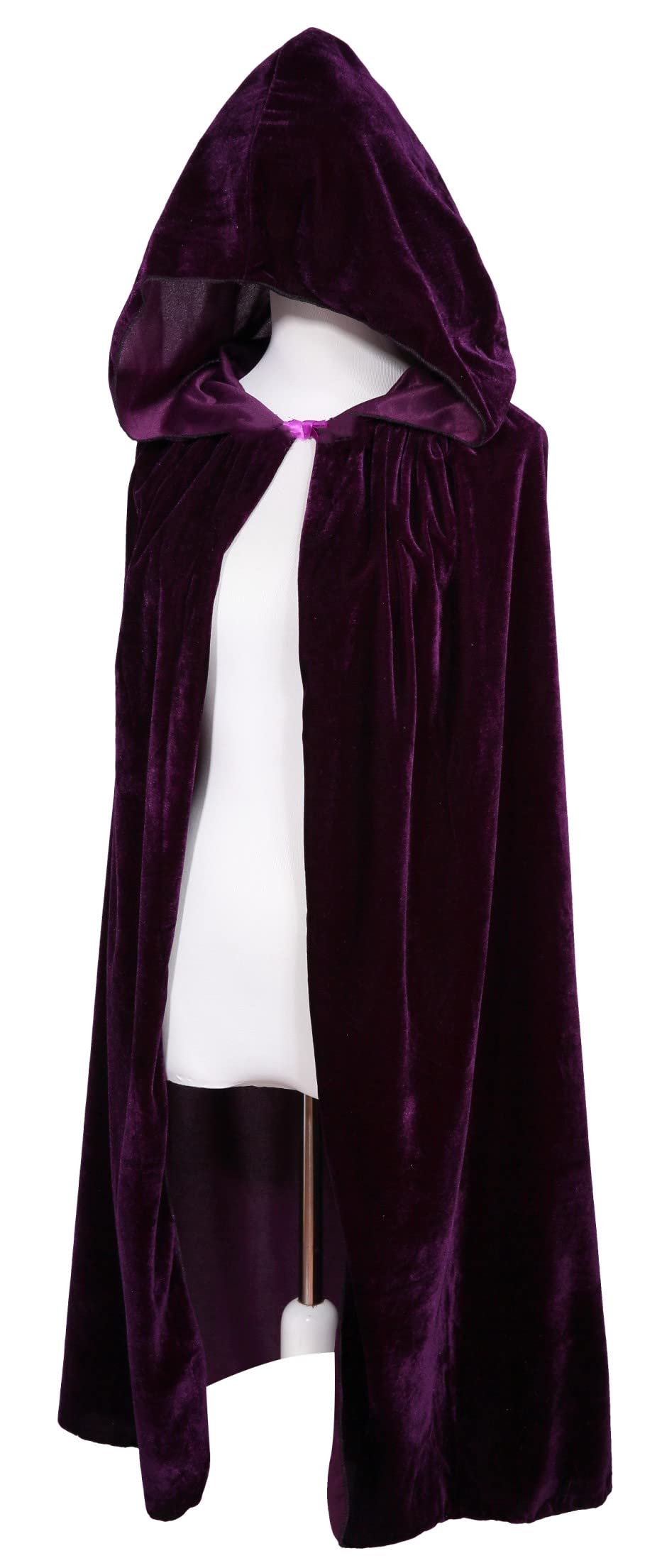 Crizcape Kids Costumes Capes Cloak With Hood For Halloween Party 3-4 Years Purple