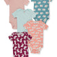Carter'S Baby Infant Animal Prints 5-Pack Bodysuits - Multi, 9 Months