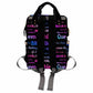 Artsadd Personalized Name Nappy Bag Large Capacity Baby Diaper Bags, Color Black Signature Daypack Custom Name Backpack Casual D