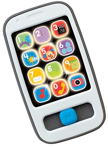 Fisher-Price Baby & Toddler Toy, Laugh & Learn Smart Phone, Gray with Lights & Educational Music for Infants Ages 6+ Months