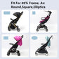 Stroller Bumper Bar Adjustable Angle Replacement Armrest Detachable Stroller Bar Handlebar Crossbar Stroller Accessory Dual-Mode