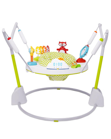 Skip Hop Baby Activity Play Bouncer for Baby Ages 4m+ Silver Lining Cloud, Foldable