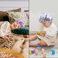 Greatremy Kids Soft Satin Silk Bonnets Sleep Cap Double-Layer Satin Bonnets Elastic Resizable Adjustable Drawstring For Baby Gir