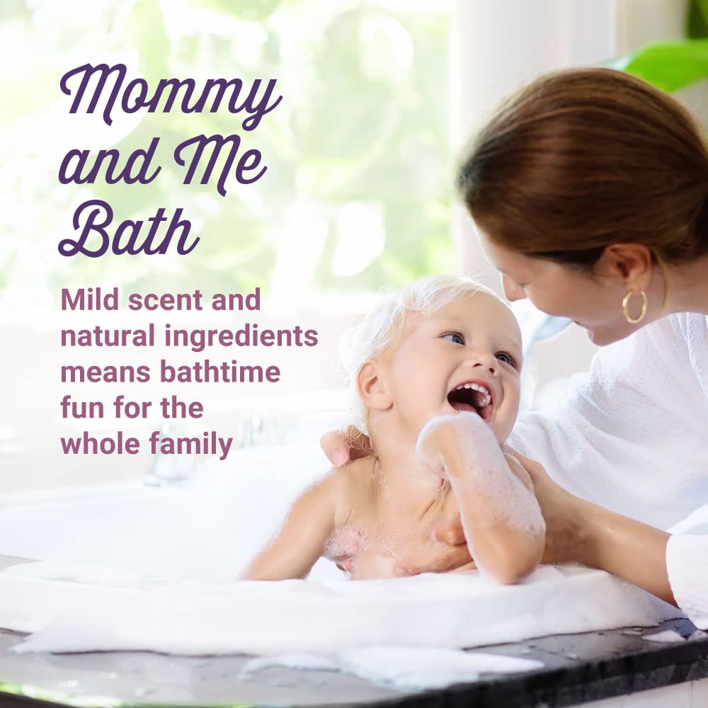 All Natural Bubble Bath And Wash - Mild Gentle Soap Liquid W Lavender, Chamomile, Shea Butter | Lightly Scented For Baby, Toddle