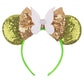 Foeran Mouse Ears Headbands Shiny Bows Mouse Ears Glitter Party Princess Decoration Cosplay Costume For Girls Women (Butterfly/G