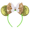 Foeran Mouse Ears Headbands Shiny Bows Mouse Ears Glitter Party Princess Decoration Cosplay Costume For Girls Women (Butterfly/G