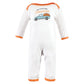 Hudson Baby Unisex Baby Cotton Coveralls, Pumpkin Truck, 3-6 Months