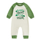 BemeyourBBs Newborn Baby Boy Fall Winter Clothes Button Long Sleeve Romper Jumpsuit Cute Infant One Piece Outfit (Cutest clover 