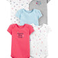 Carter'S Baby Girls 5 Pack Bodysuit Set, Princess, 9 Months