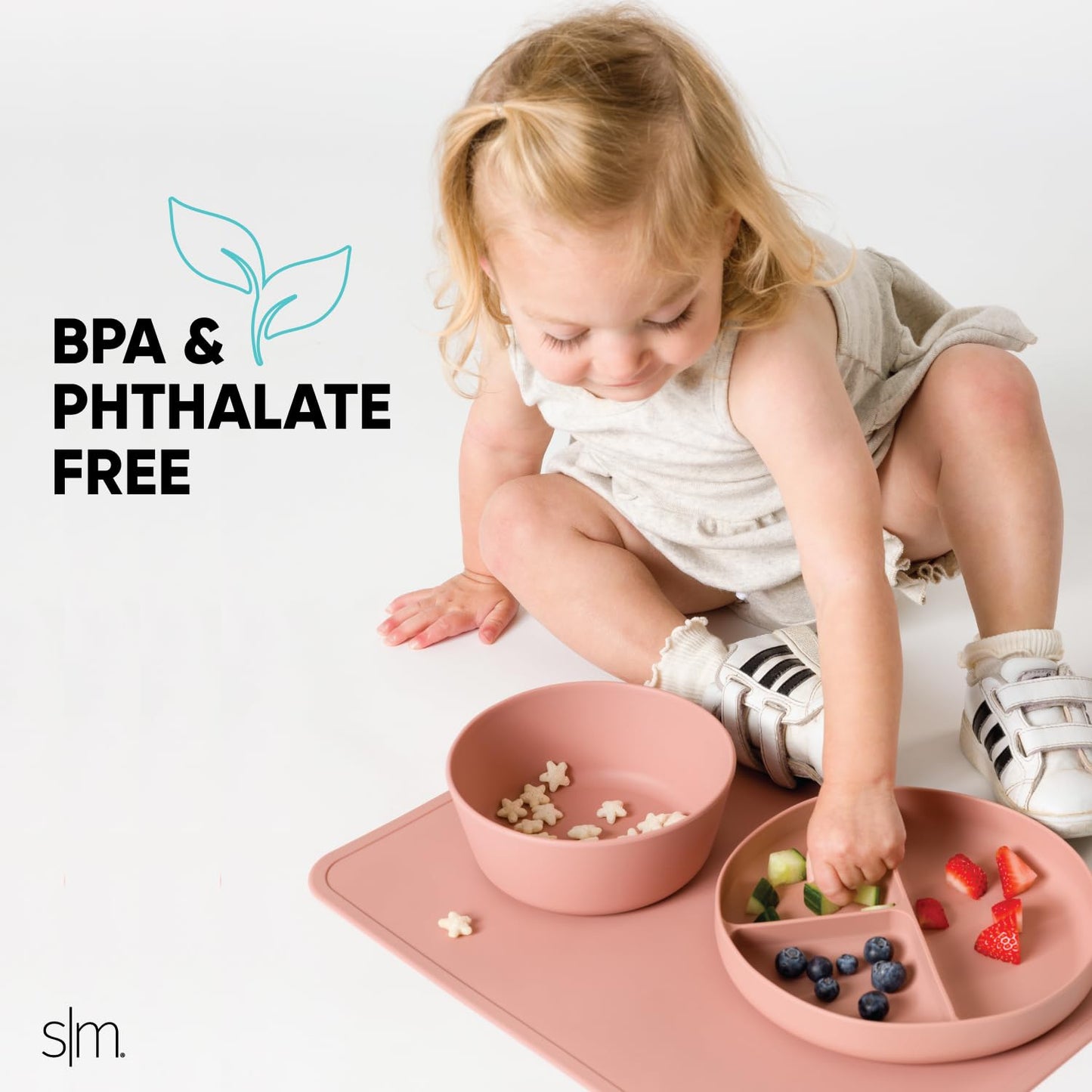 Simple Modern Baby Shark Silicone Bowl For Baby, Toddler | Feeding Supplies Baby Food Bowls Dinnerware Dishes For Kids | Microwa