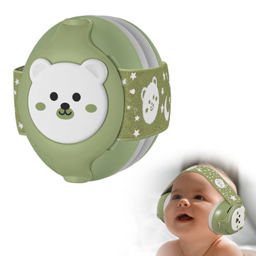 YomauiYee Baby Earmuffs-Infant Ear Protection for Babies 0-36 Months, 25dB NRR Baby Noise Cancelling Headphones with Little Bear
