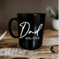 Pregnancy Gift Est 2023 - New Mommy And Daddy Est 2023 11 Oz Black Mug Set With 'And So The Adventure Begin' Romper (0-3 Month