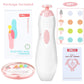 Baby Nail Trimmer Electric, Fansidi Baby Nail File Infant Nail Clippers With 10 Grinding Pads 8 Sandpapers For Newborn Infant To