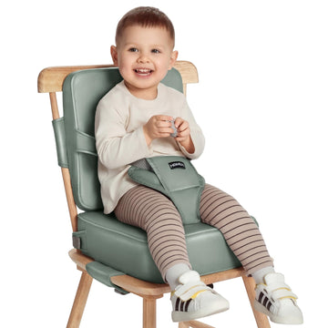 HOMEAL Booster Seat for Dining Table for Toddler Kid Baby, Adjustable Kids Breathable Booster Seat for Kitchen with Backrest and