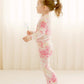 Vaenait Baby Kids Junior 100% Cotton Sleepwear Pajamas 2Pcs Set Tiedye-Pinkyellow-254 Xl