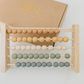 Brooklyn Neutral Boho Abacus - STEM Toy- Boho Nursery Decor and Playroom Decor- Math Toddler Toy with Beads- Montessori Toys - A