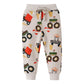 Huaer& Baby Boy'S Jogger Pants Dinosaur Car Animal Print Drawstring Elastic Sweatpants (1-Pack 2-Pack) (Car Dinosaur 3, 4T)