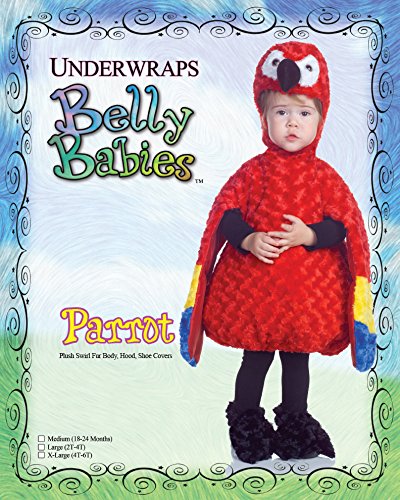 Toddlers Cute Parrot Costume for Halloween and Dress Up - Parrot Belly Babies