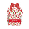 Personalized Strawberry Diaper Bag Backpack with Name - Custom Baby Travel Tote for Mom or Dad, Nursing Bag for Girls, Shower Gi