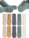Baby Non Slip Grip Socks Toddler Knee High Anti Skid Crew Slipper Crawling Socks For Girls Boys Newborn (M(1-3T))