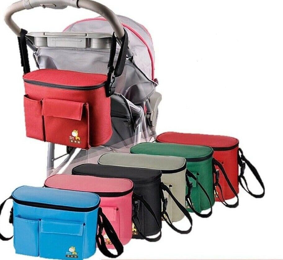 MAIL MORE Stroller Bag, Baby Stroller Organizer Bag, Pushchair Buggy Organiser Bag, pram Organiser Bag with Cup Holder, Baby pra