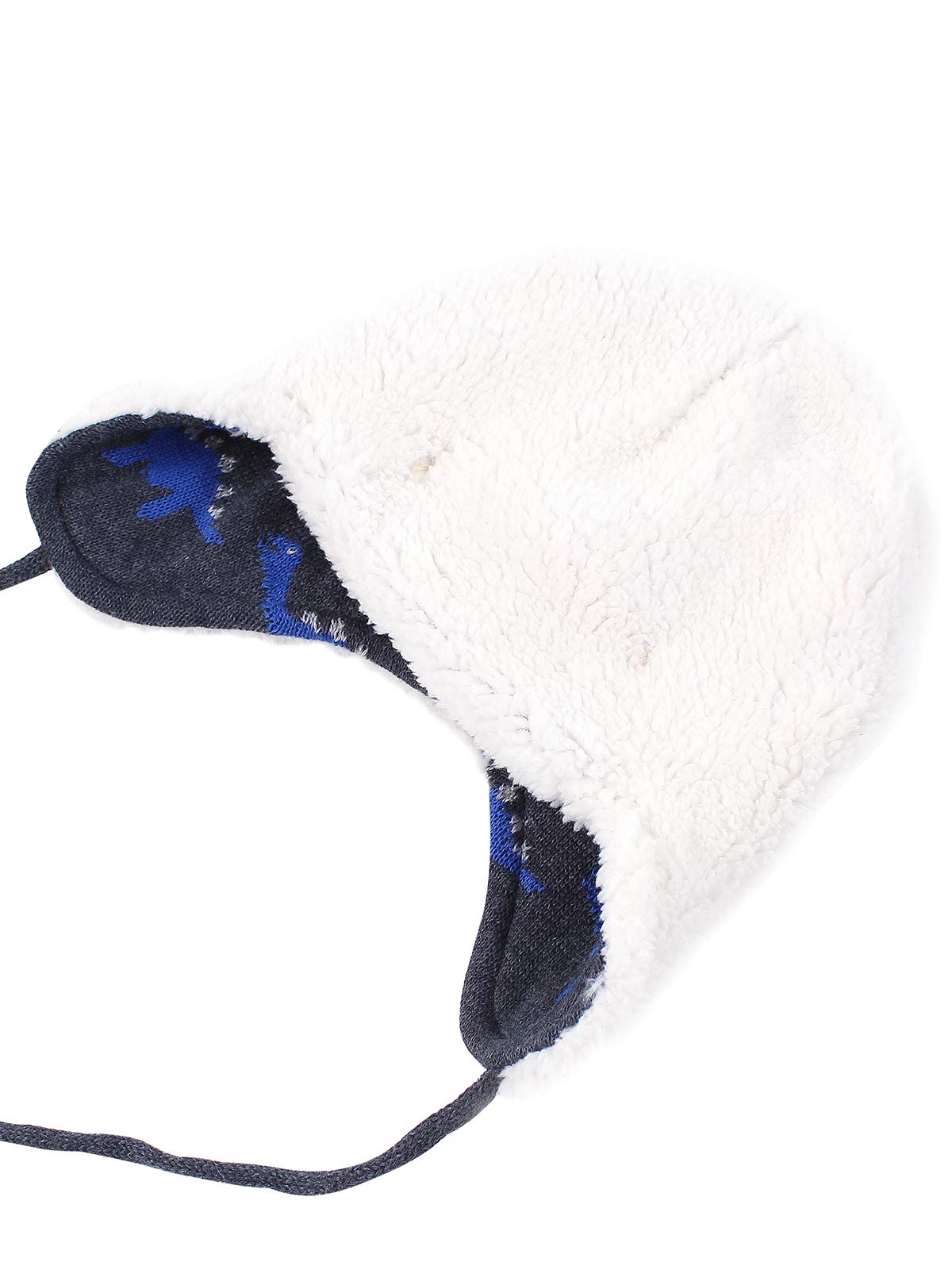 Century Star Baby Winter Fleece Lined Hat Knit Earflap Kids Caps Infant Toddler Boys Girls Beanie Hats Cartoons Dinosaurs 2-4T
