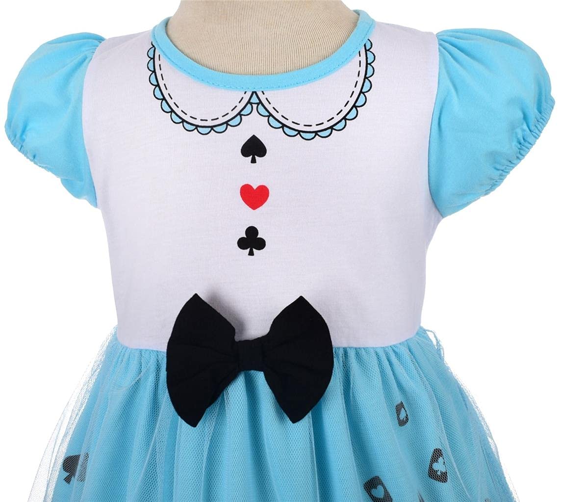 Dressy Daisy Princess Dress Up Clothes Halloween Fancy Party Tulle Skirt Summer Outfit With Hair Hoop For Toddler Girls Size 4T,