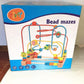 Timy First Bead Maze Roller Coaster Wooden Educational Circle Toy for Toddlers