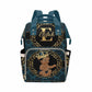 M Yescustom Personalized Name Diaper Bag Backpack, Blue Crown Diaper Baby Bags For Mom & Dad, Portable Travel Back Pack Baby Sho