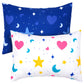 Uomny Toddler Pillowcases For Girls 13X18 12X16 14X19 Star Baby Pillow Case 2 Pack Small Pillow Covers For Travel Pillow Blue Wh