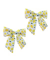 Lemon Bow Clips Baby Girls Fruits Bowknot Pin Kids Girls Yellow Lemon Hair Bow Clips BBG97 (Set-B)