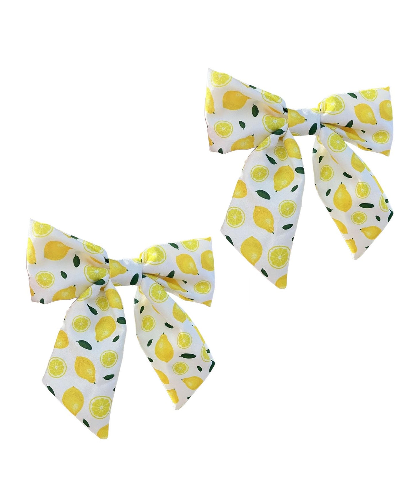 Lemon Bow Clips Baby Girls Fruits Bowknot Pin Kids Girls Yellow Lemon Hair Bow Clips BBG97 (Set-B)