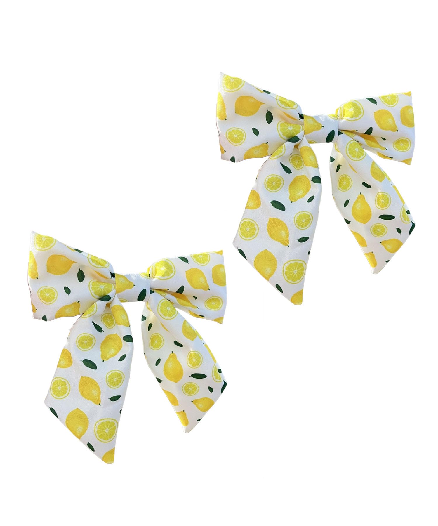 Lemon Bow Clips Baby Girls Fruits Bowknot Pin Kids Girls Yellow Lemon Hair Bow Clips BBG97 (Set-B)