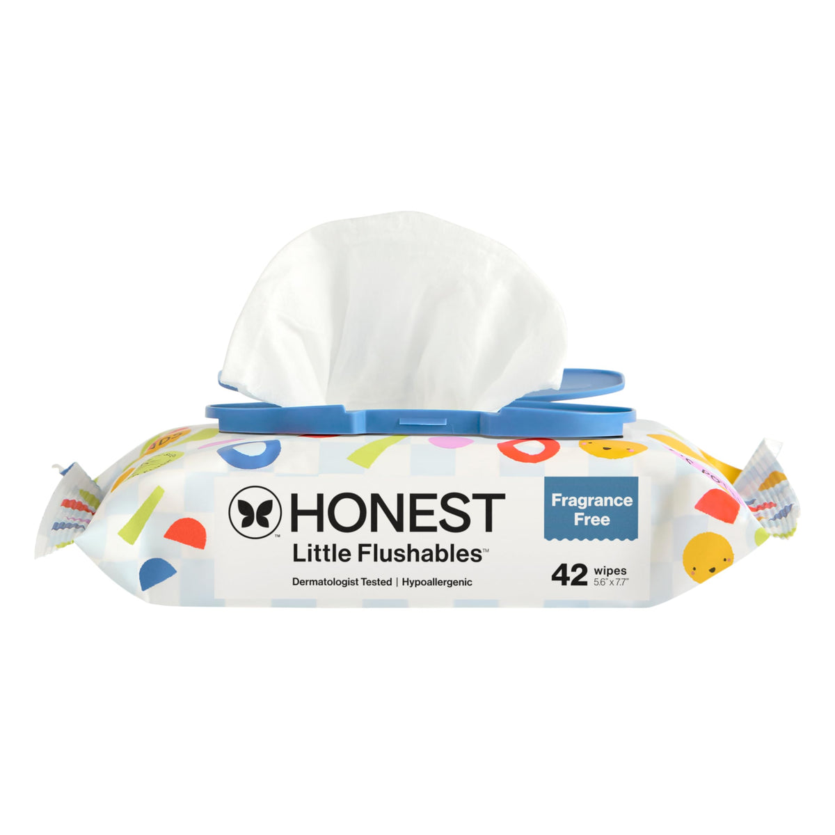 The Honest Company Toddler Flushable Wipes, Hypoallergenic, 42 Count