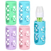 Morlike 4 Pack Silicone Sleeves Fit For 8 Oz/250 Ml Dr. Brown'S Natural Narrow Glass Baby Bottle, 100% Silicone Covers Protect G