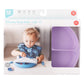 Bumkins Toddler and Baby Suction Plate, Silicone Divided Grip Dish and Lid, Babies and Kids, Baby Led Weaning, Children Feeding