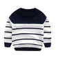 Peecabe Toddler Baby Cable Knit Sweater For Boys Long Sleeve Crewneck Striped Cotton Pullover Sweatshirt Fall Winter 1-5T (3T, N