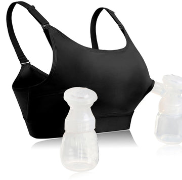Hands Free Pumping Bra Hands-Free Breast Pump Bra Nursing Bras for Pumping Adjustable Breast-Pumps Holding and Nursing Bra (US, 