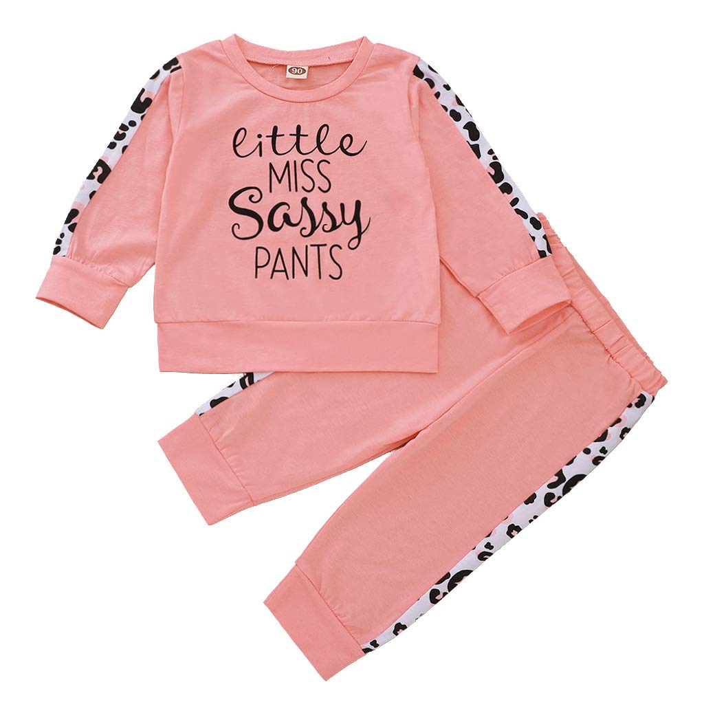 Toddler Little Girl Clothes Long Sleeve T-Shirt Tops Pants Outfits Set 2-3T – Cu WBBAPB08HHQZRYG
