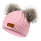 Century Star Baby Girl Hats Winter Cute Baby Beanies For Girls Boys Knit Baby Hats Warm Infant Toddler Hat Pom Pom Caps 1Pc Ligh