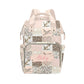 Custom Mallard Pink Baby Diaper Bag with Name - Personalized Nursing Travel Tote Backpack for Mom or Dad, Custom Name Baby Daypa