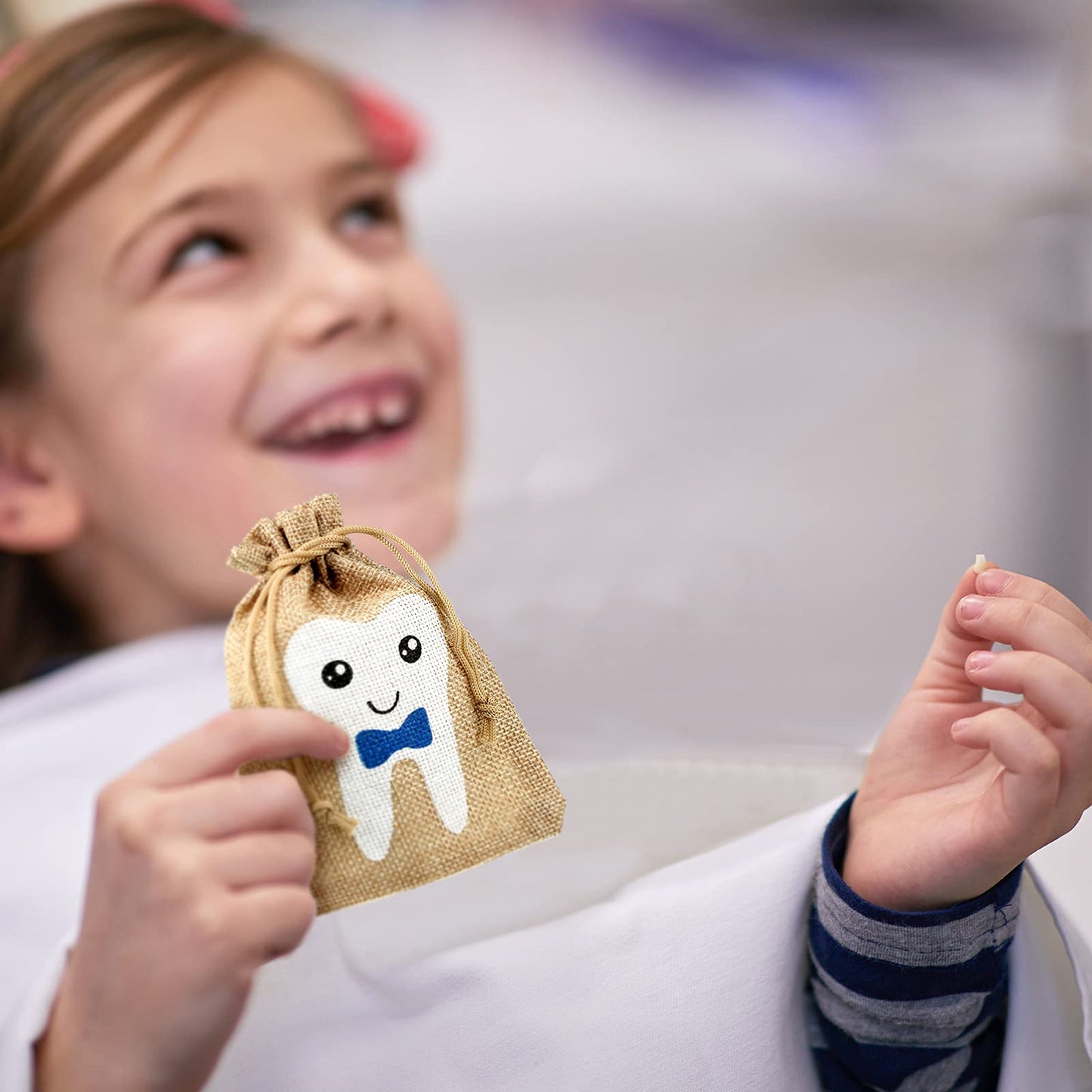 Tooth Fairy Bag Pouch For Boys And Girls To Place Under Pillow Milk Teeth Container Box For Toothfairy Tooth Holder Keepsake Gif