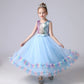 Myrisam Unicorn Costume Sequins Princess Birthday Pageant Party Halloween Carnival Long Maxi Tulle Fancy Dress Up Outfits Blue 6