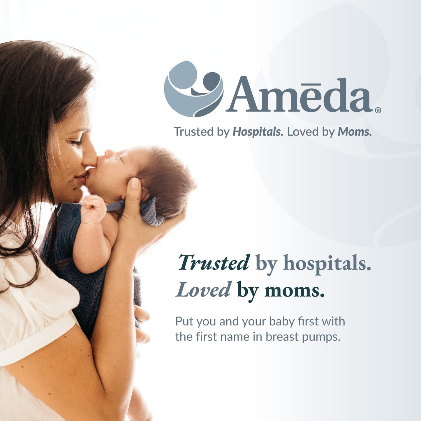 Ameda Universal Silicone Replacement Diaphragms, Clear, Closed-System Pumping, Breastfeeding Equipment & Accessories (2 Count)