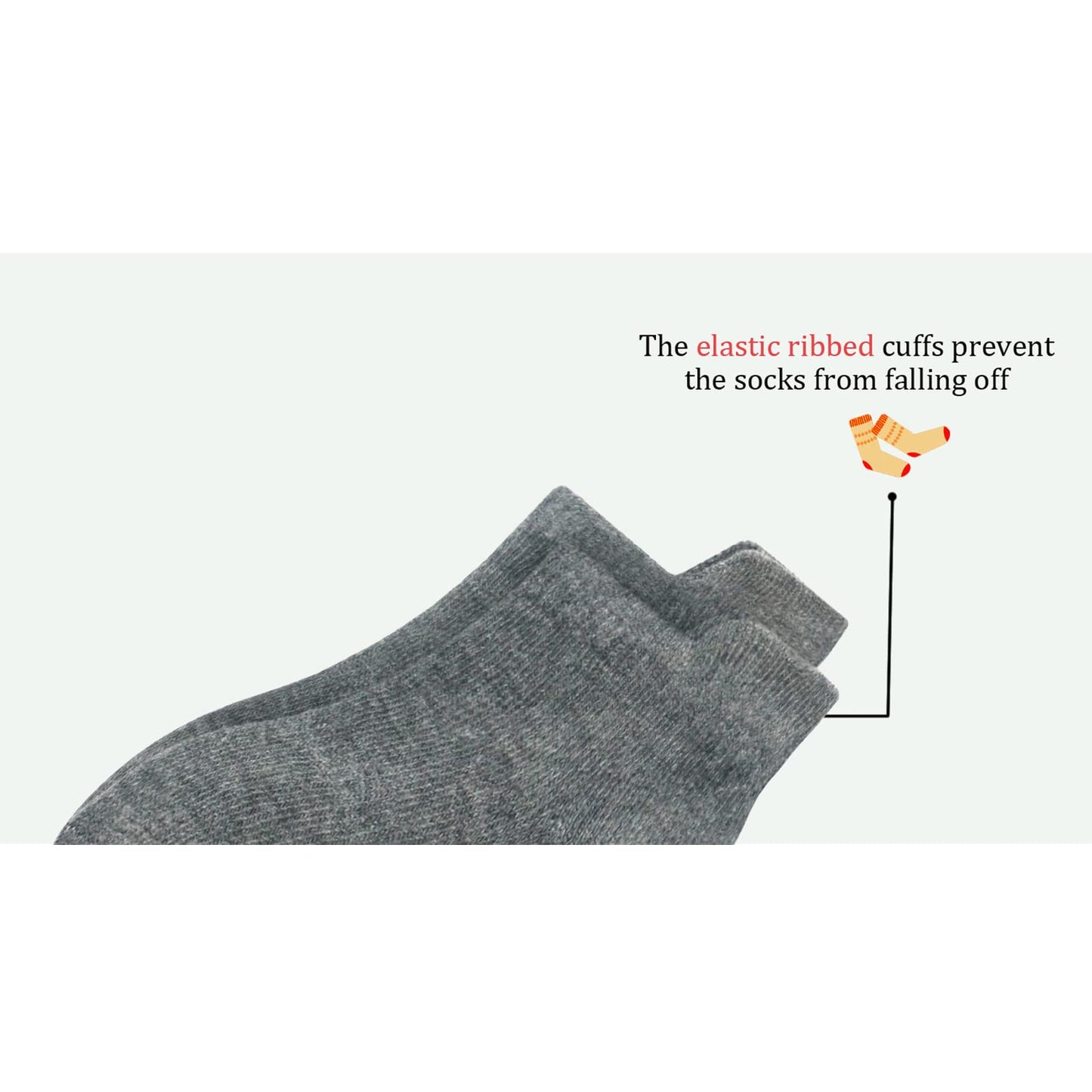 Qiyiendian 6 Pairs Non Slip Cozy Warm Ankle/Low Cut Socks With Grips For Baby Infant Toddler Kids Boys Girls(5-A Six Color,5-7 Y