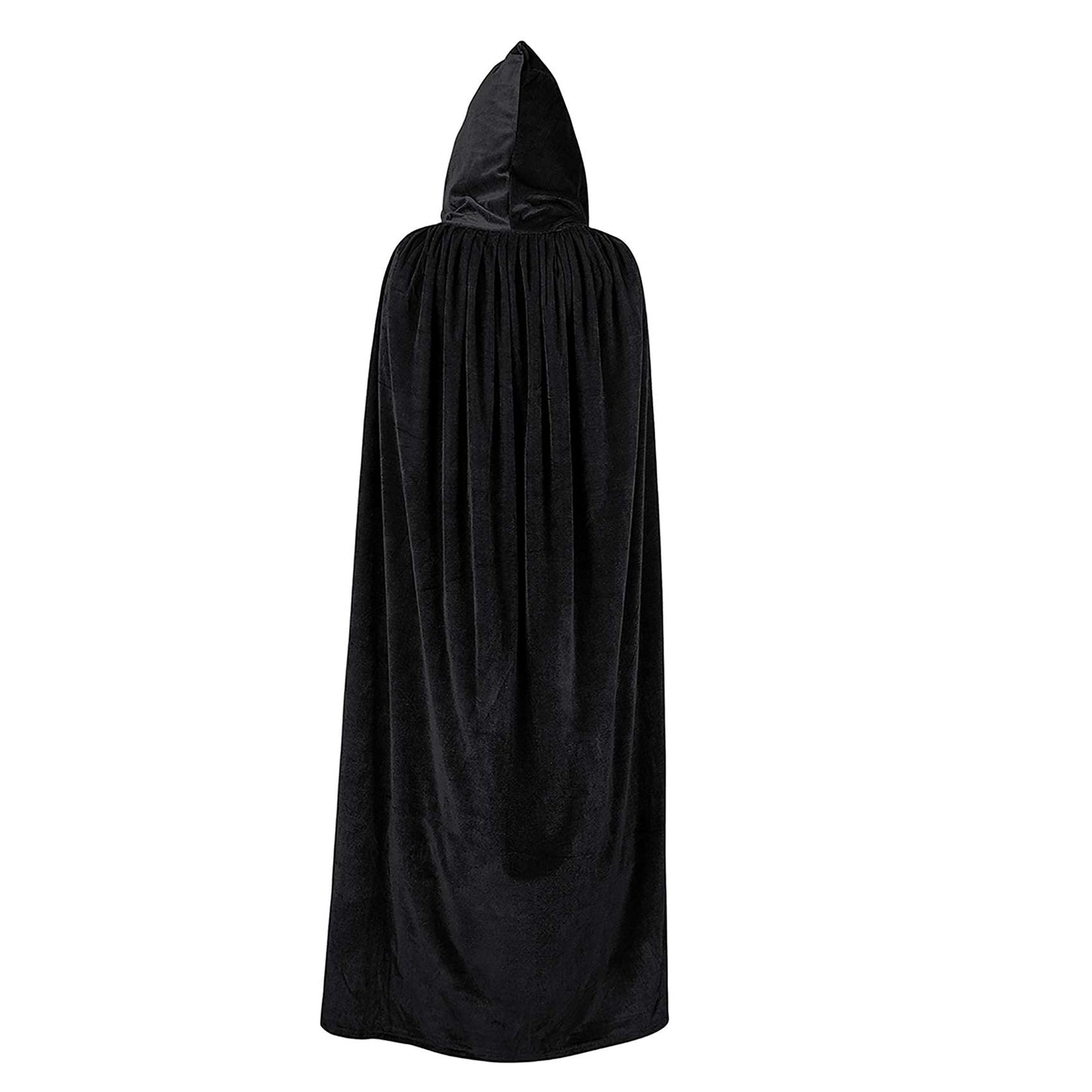 Durio Black Cape Kids Hooded Cape Black Hooded Cloak Plague Doctor Kids For Halloween B Black X-Small