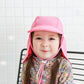 Vaenait Baby Girls Sun Protection Sporty Flap Swim Hat Uv Upf 50+ Flap Cap Pink S