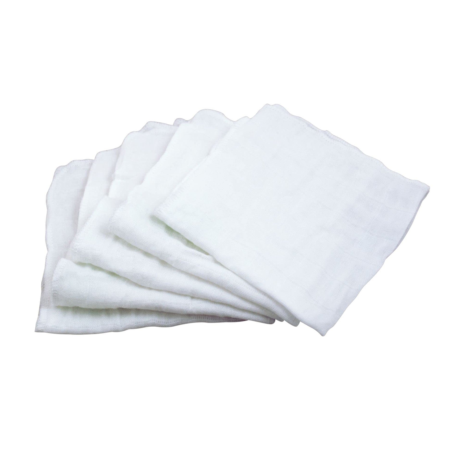 green sprouts Reusable Muslin Cloths made from Organic Cotton (5 pack) |Reusable Baby Wipes | Without Formaldehyde or Azo Dyes |